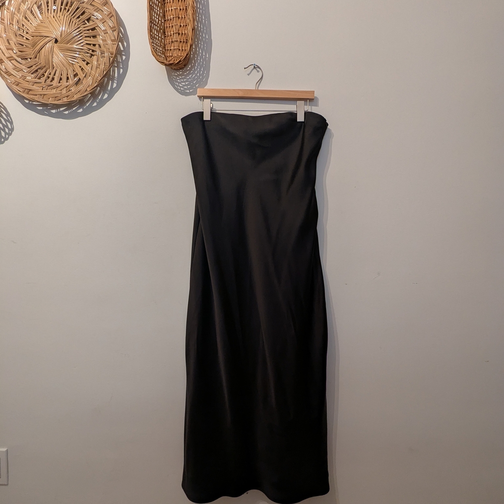 Zara Strapless Satin Dress